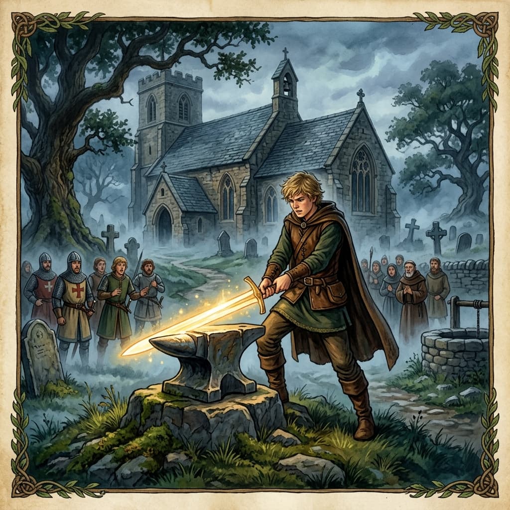 King Arthur and the Sword in the Stone