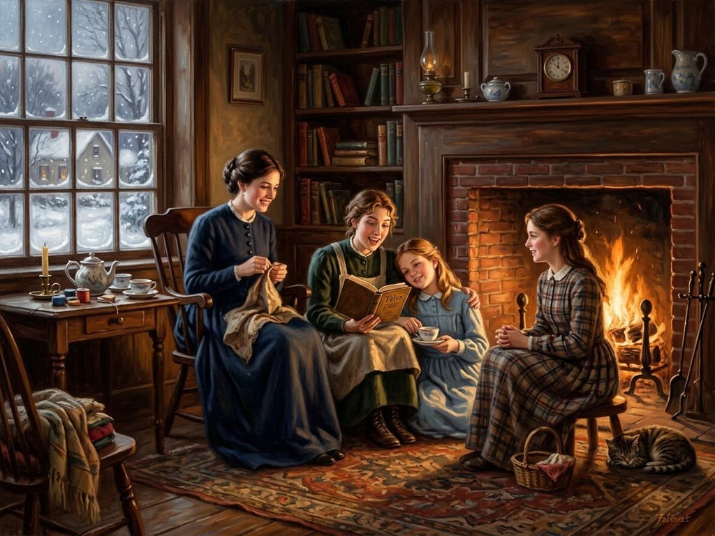 Little Women: Four Sisters and the Hearth of Hope
